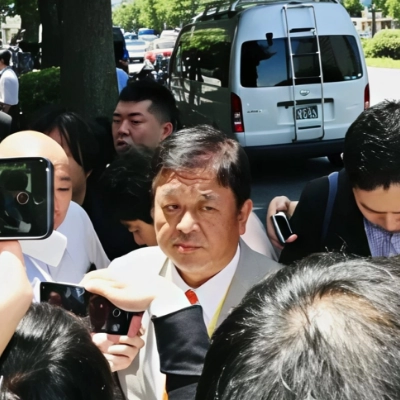 代表弁護士 中村 勉 囲み取材